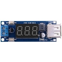 DC-DC 4.5-40V 스텝 다운 LED 볼트 미터 USB 전압 변환기 벅 모듈 5V/2A, 한개옵션1, 01 파란