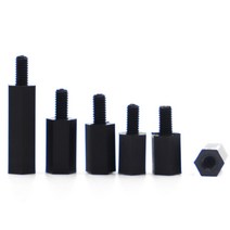 20/50pcs 남성 여성 나일론 Standoff M2 M2.5 M3 M4 * L 6mm 검정 PCB 스페이서 열 간격 기둥, [04] M4 20pcs, [12] 40mm