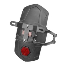 부캐너125 부캐너250 번호판거치대 리어머드가드, 탄소강 펜더 반사판+