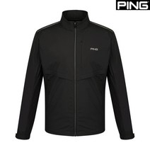 핑 핑(PING) 골프웨어 봄 블루 남성 어깨 포인트 집업 점퍼 111B1JP202_BK