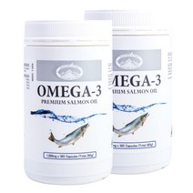 네이쳐스탑 오메가3 연어 오일 1000mg 365정 2개