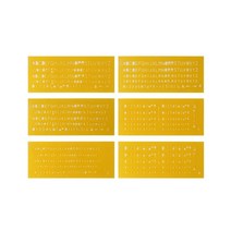 템플레이트 11700 6매조영문 숫자판 (코링)