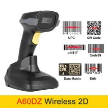 바코드스캐너 무선 블루투스 바코드 스캐너 qr 코드 휴대용 2d 리더 베이스 포함, [04] A60DZ 2D With Base