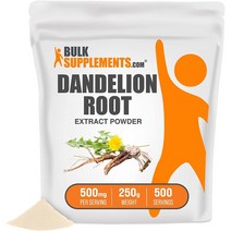 벌크서플먼트 BulkSupplements Dandelion 단델리온 뿌리 추출물 분말 250g, 1팩