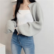 비위치 비위치 레이어드 하찌 볼레로 크롭 가디건 (8904917)