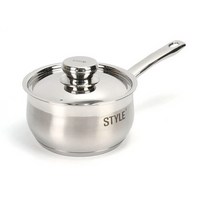 이유식냄비 인덕션 겸용 1인 14cm 16cm 18cm 작은 라면냄비 3중 바닥 스텐 STS 304/430, 스타일편수 - 14cm