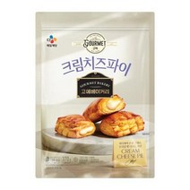 CJ 간편식 고메 베이커리 크림치즈파이 냉동식품 370g 1세트, 4세트