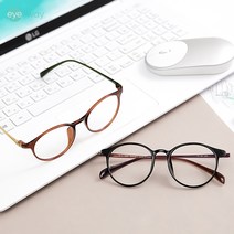 아이세븐웨이 블루스크린 차단 얇은 뿔테 5그램 원형 안경 BFR1