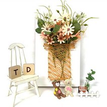 미술치료 집중력 아트 토탈공예 힐링 스트링아트 화병만들기 두뇌발달 요양원 창의성