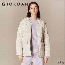 지오다노_평촌점_ [여성] 다운(80:20)을 사용하여 가볍고 따뜻한 하프기장의 경량점퍼