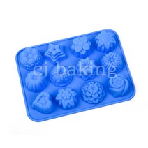 cjbaking 크리스마스 실리콘몰드 노르딕12구 양갱몰드