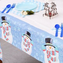 기타 바보사랑[파티해]종이 테이블보 (눈사람)