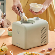 젤라또 기계 아이스크림 제조기 소프트 가정용 메이커 수제 우유 만들기 머신, 그린