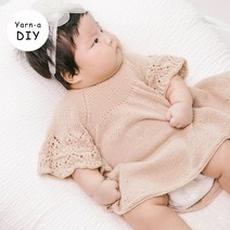 야나 [DIY패키지][니팅포올리브] 코튼 메리노 레이스 뱃 탑 & 드레스(+인쇄도안) 니팅포올리브 아기옷뜨기 유아옷만들기 대바늘뜨개 diy키트 대바늘 뜨개질, 드레스 10세(8볼), 피글렛