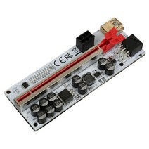 RYRA VER012 USB 3.0 PCI-E 라이저 MAX 익스프레스 케이블 1X To 익스텐더 6 핀 전원 어댑터 카드, 01 기타, 01 01