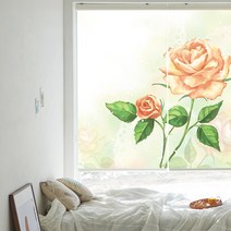 웰텍스 실사롤스크린 일러스트 디자인 UV프린트 감성 그림 블라인드
