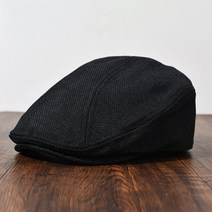 남녀공용 베레모 운전자 모자 블랙 빈티지 개츠비 오렌지 아이비 캡 봄 여름 플랫 NM05, 5.Black - XXL 62-64CM