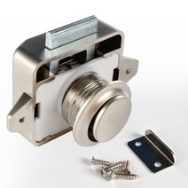 호환 직경 26mm 캠핑카 푸시 잠금 RV 캐러밴 보트 서랍 래치 버튼 가구 하드웨어, 02 Pearl nickel 4, 02 Pearl nickel 4, 02 Pearl nickel 4