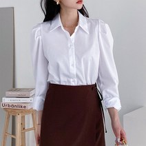 퍼니걸스 1680 숄더 퍼프 셔츠 남방 여성의류