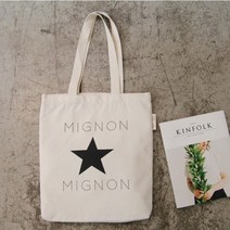 스마트한 mignon mignon 미뇽미뇽 별스티치 에코백