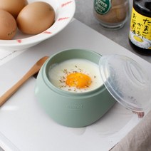 바니홈 전자레인지 계란찜기 수란 실리콘 렌지용찜기, 1개, 그레이