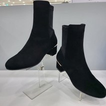 탠디 X18517 BLACK (특가)여성 세무 스판 앵클부츠 4cm 미셸by탠디 MK112