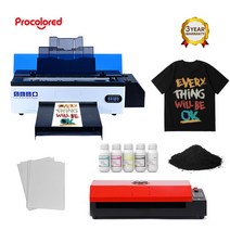사진인화기 가정용프린터기 핸드폰사진인화기Procolor-DTF 프린터 L1800 DX5 티셔츠 가죽 후드 맞춤형 비, 06 DX5 with Oven_03 AU 플러그