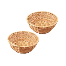 까사리코 라탄 원형 바구니 2P, 1세트