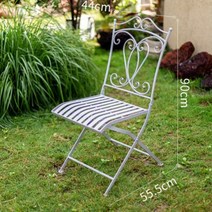 야외 실내 테라스 발코니 거실 마당 옥상 빈티지 앤틱 북유럽 접이식 고급스러운 녹슨 녹 서양 외국 카페 감성 테이블 오래된 입식 옛날 느낌 등받이 있는 의자 감성 철 세트 하비리아, 흰색철의자