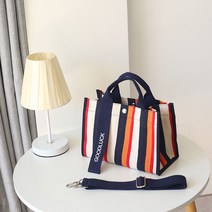스트라이프 여성 골프 파우치 손가방 토트백 라운딩 텀블러 필드 간식 가방