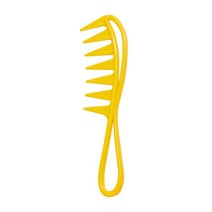 넓은 치아 상어 플라스틱 빗 곱슬 머리 살롱 미용 마사지 헤어 스타일링 도구 컬 헤어용, [03] 빨간
