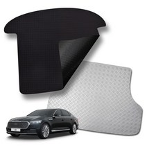 미로카매트 기아자동차 K9 고무 방수 차박 논슬립 트렁크매트 3타입, 스틸그레이, K9 2세대 (18년~21년 ), 기아