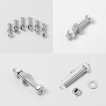 마트498 육각볼트세트(40X6MM) 6P 고정나사 육각너트 철제가구다리 기계설비 볼트너트파는곳 육각나사