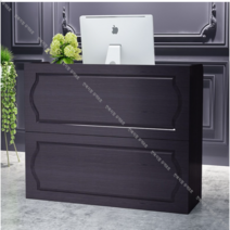 매장 업소용 카운터 입식 테이블 계산대 프런트 캐비닛 안내데스크, 노르딕 블랙 + 100x38x90cm