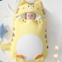 겨울 이불 신생아 포대기 모로반사 워머 망토 침낭 가을 두툼한 사계절, D + 105cm 얇은 [ 가능]  95cm 이하