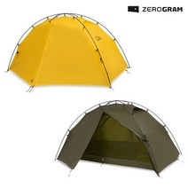 제로그램 엘찰텐 제로본 2P텐트 초경량 더블월 휴양림, 카키