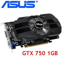 그래픽카드 CPU 데스크탑 ASUS그래픽 카드 오리지널 GTX 750 1GB 128Bit GDDR5 비디오 nVIDIA Geforce GTX750 Dvi 용 650 보다 강력한 V
