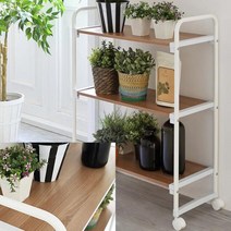 국산 3단 이동식선반 화분진열대 다이 65x31x85cm