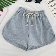 레이스 업 캐주얼 여름 반바지 여성 단순 탄성 슬림 스트레이트 패션 비치 하이 웨스트 블랙 화이트