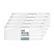 [바른]바른 매직리필 22L 25L(280)용 연속비닐(매직캔 호환) 5개, 단품