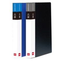 A4 3p 3공 삼공 바인더 포트폴리오 클리어 파일 40매 X5, 색상, 청색