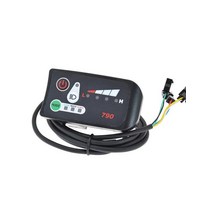 전동킥보드 발판스티커 의자 1PCS 24/36/48V 전기 자전거 미터 Led 전원 디스플레이 6km 부스트 790 커넥터, 03 48V