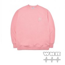 MLB) 체크 백 빅로고 오버핏 맨투맨 3AMTC0114-50PKS