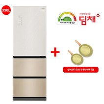 [딤채](+프라이팬2종)무료배송 설치! 김치냉장고 스탠드형 3룸 LDT33HBRJEC(330L/1등급)