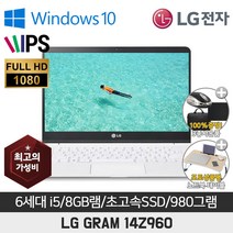 LG그램 14Z960 I5-6200/8G/M2 SSD256G/HD520/14/WIN10, WIN10 Pro, 8GB, 256GB, 코어i5, 화이트