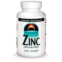 소스 내추럴스 징크 아연 Source Naturals Zinc 50mg 250정