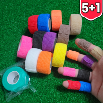 수호 자가점착 밴드 코바 손가락 테이프 압박붕대 탄력붕대 손목 테이핑, [5+1]민트