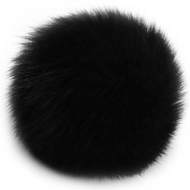 보띠랑스 FOX FUR 여우 털방울-대 12cm 폼폼 폭스퍼, 14블랙
