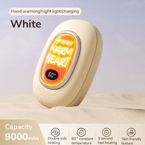 전기손난로 충전식 USB 핸드 워머 스페이스 캡슐 야간 조명 파워 뱅크 휴대용 포켓, 1.hand warmer