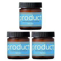 product 프러덕트 헤어 스타일링 왁스 42g 유기농 손 입술케어, 42 그램 (x 3)